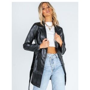 Black Leather Jacket for Women